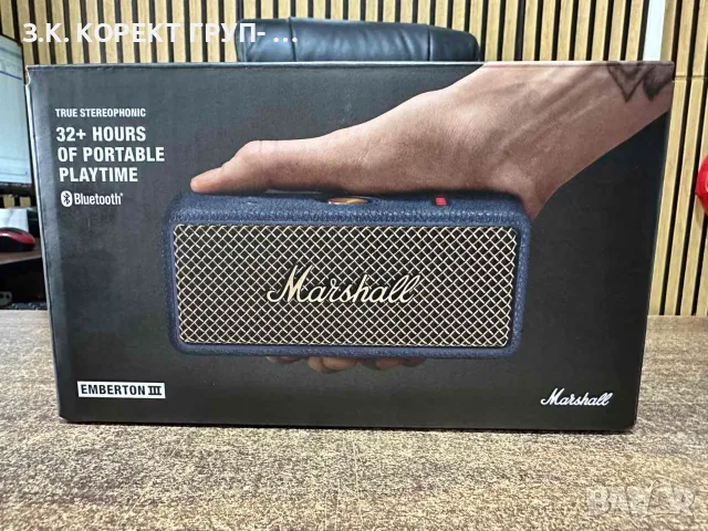 Безжична колонка Marshall Emberton III – като нова