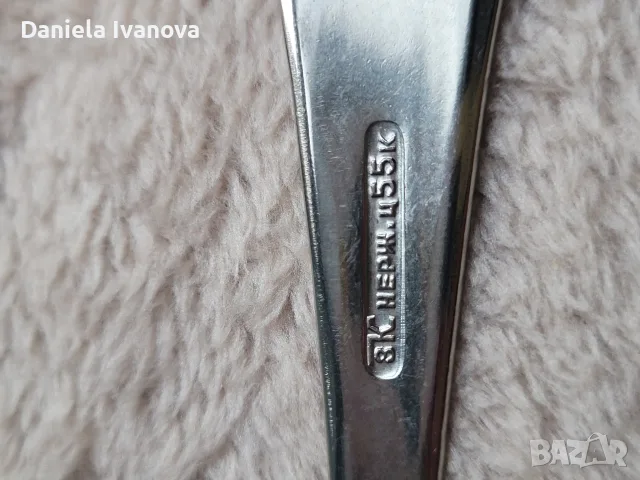 продавам комплещт прибори от СССР на цена 80е, снимка 4 - Прибори за хранене, готвене и сервиране - 56697260