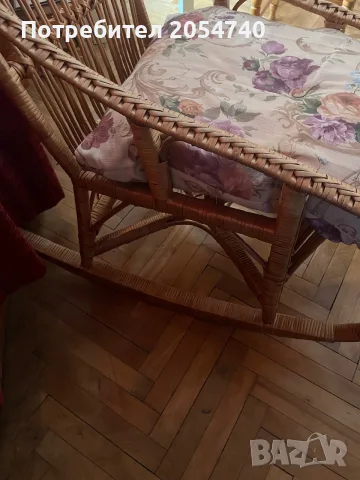 Люлеещ стол ратан, снимка 3 - Столове - 56589507