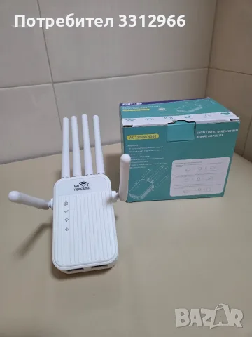 Нов Мощен WiFi Усилвател / Повторител AC1200M Dual Band – 4 Антени