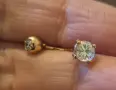 Златна обеца за пъп  ,пиърсинг, снимка 3