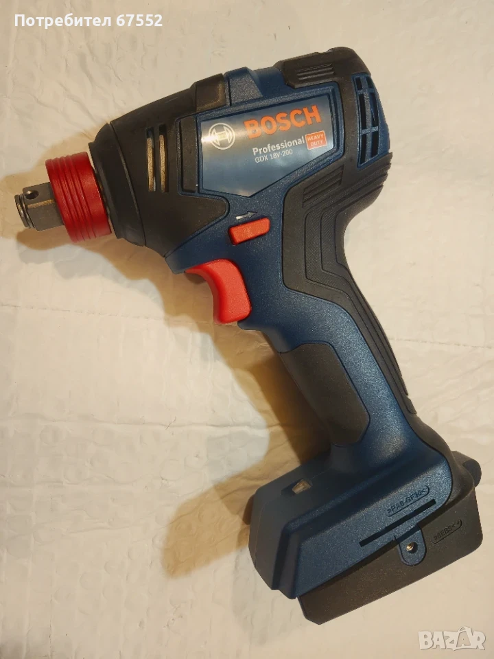 Безчетков гайковерт Bosch GDX 18V-200., снимка 1