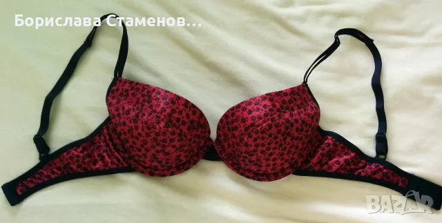 Сутиен червено и черно, снимка 5 - Бельо - 56579784