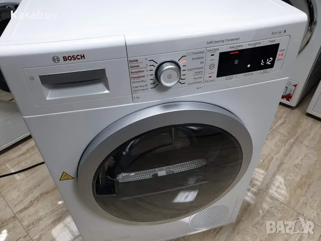 9Kg - Пара - Сушилня Bosch Serie 8 с Термопомпа 12м Гаранция Бош