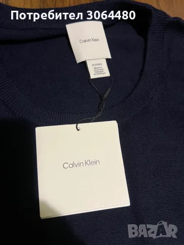 Пуловер Calvin klein original нов XL, снимка 2 - Пуловери - 56630383