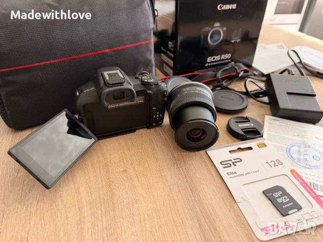Фотоапарат Canon EOS R50, снимка 8 - Фотоапарати - 56599265