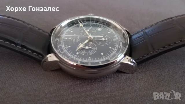 Zeppelin Chronograph Alarm 43mm , снимка 5 - Мъжки - 56717825