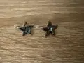 Сребърни обеци със седеф , снимка 1