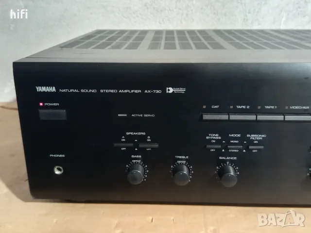Стерео усилвател Yamaha AX-730, снимка 6 - Ресийвъри, усилватели, смесителни пултове - 56587403