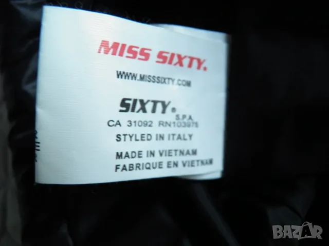 Miss Sixty оригинално дамско черно дълго яке М, снимка 11 - Якета - 56573424
