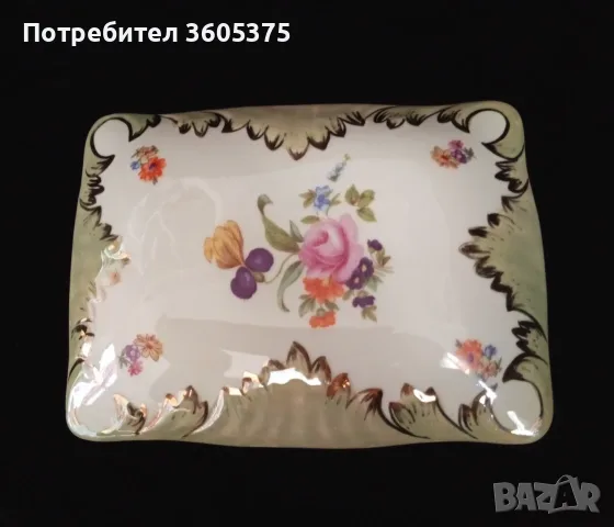 Ретро порцеланова  кутия на СИП, снимка 3 - Антикварни и старинни предмети - 56573288