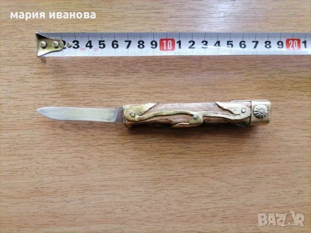 Джобна ножка ВТ с украси, снимка 7 - Ножове - 56620546