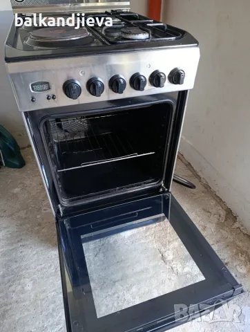 Комбинирана готварска печка Indesit клас А, инокс, снимка 3 - Печки, фурни - 56725066