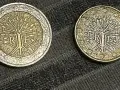 монети от едно и две евро Франция, снимка 1