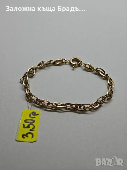 Дамска златна гривна 3,50гр, снимка 1