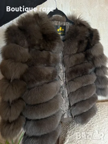 дамско палто от естествен косъм 