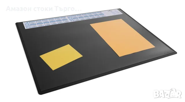 Подложка за бюро Durable 65 x 50 см с календар, черна