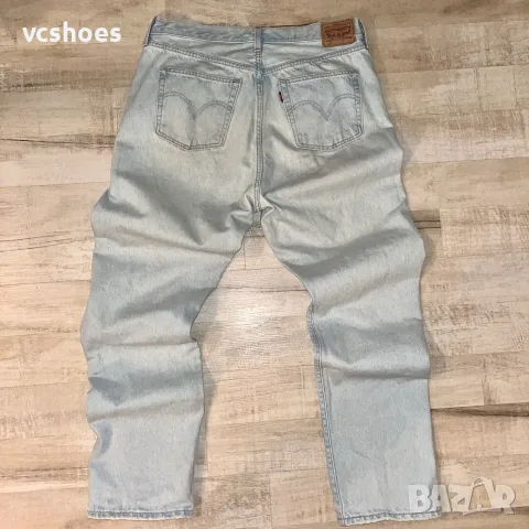 Levis 501 white wash baggy мъжки дънки