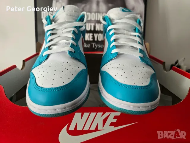 Маратонки Nike Dunk Low Retro White/Cosmic Clay-Dusty Cactus, снимка 2 - Маратонки - 56566049