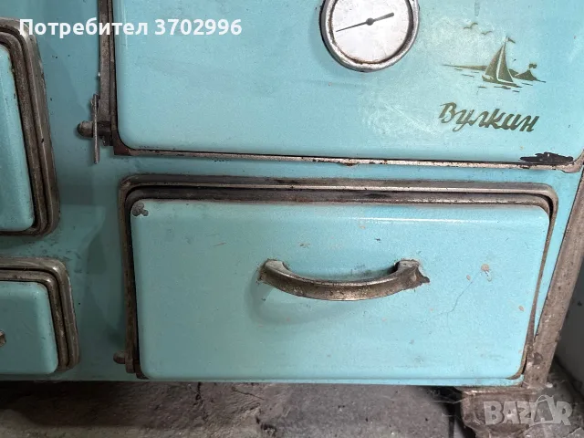 Българска чугунена печка на дърва Вулкан, снимка 2 - Печки, фурни - 56561573