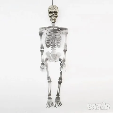 Висяща halloween декорация скелет от пяна с подвижни стави_1242584