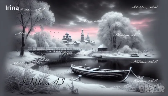 Картина "Зимна приказка" - digital art