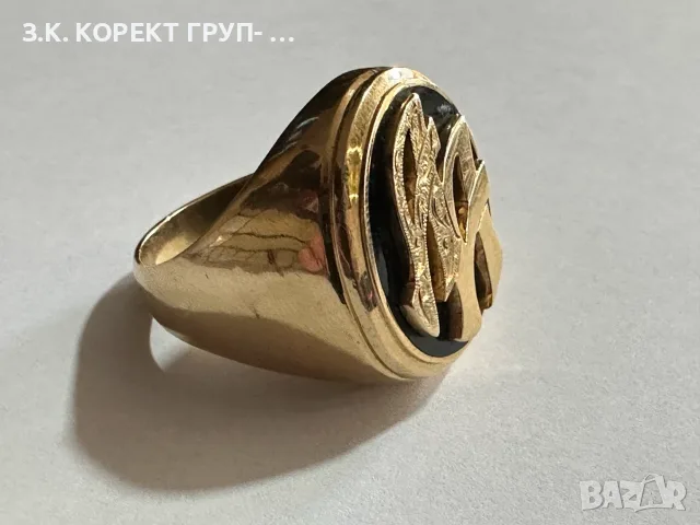 Златен пръстен 14К (585) – 31,64 гр. – размер 73
