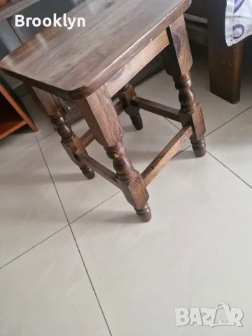 Продава се чамово столче/табуретка, снимка 4 - Столове - 56748977