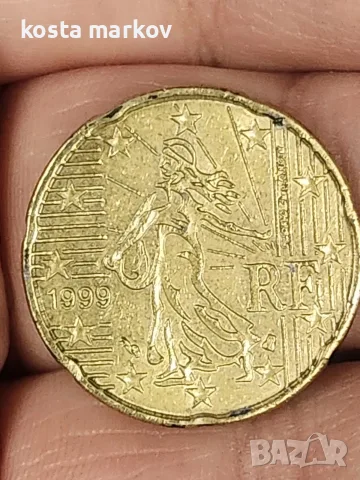20 евроцента Франция 1999 г.