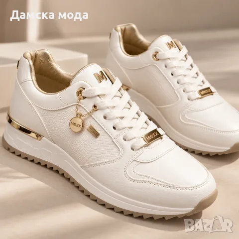 Дамски маратонки MEXX FLEUR – бяло и златно | №40