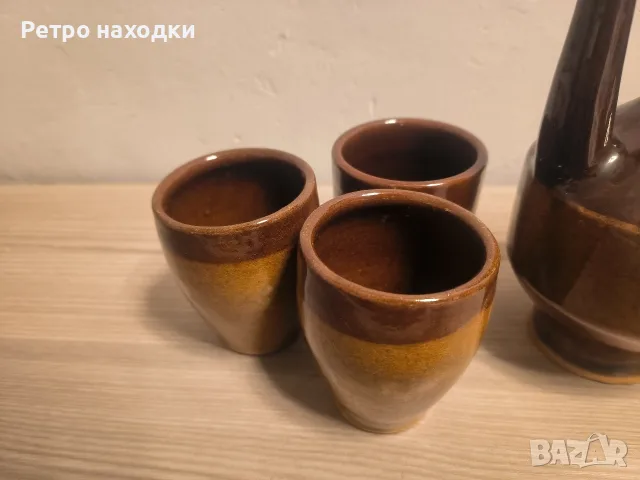 Керамичен сервиз за вино с 6 чаши, снимка 4 - Сервизи - 56558681