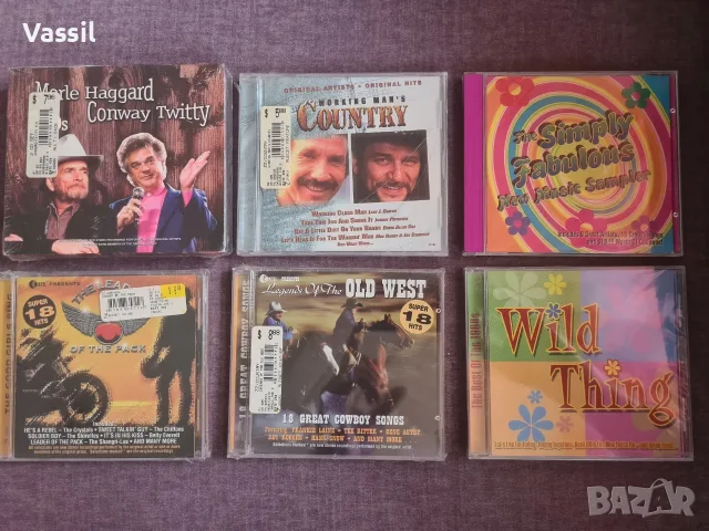 6 x CD Country music и 60s hits оригинални