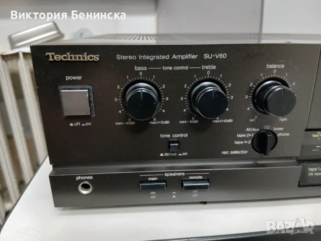 Усилвател Technics SU-V 60, снимка 3 - Ресийвъри, усилватели, смесителни пултове - 56585810