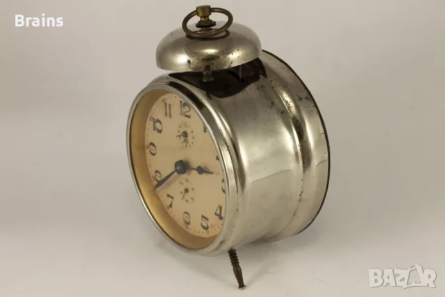 1930's HALLER Немски Будилник Работещ, снимка 6 - Антикварни и старинни предмети - 56623575