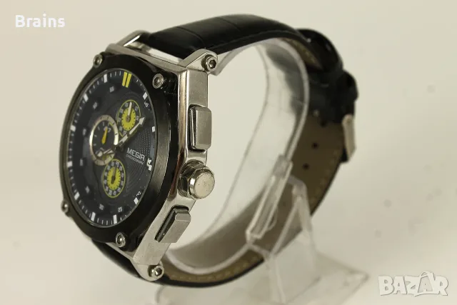 MEGIR Chronograph Мъжки Кварцов Часовник Хронограф, снимка 5 - Мъжки - 56583617