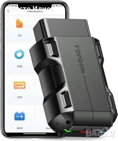 Диагностика за кола TOPDON Topscan Bluetooth OBD2 диагностичен инструмент за iPhone и Android