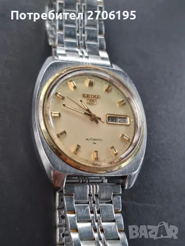 Винтидж Seiko 5 Automatic – Работещ, снимка 6 - Мъжки - 56644235