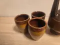 Керамичен сервиз за вино с 6 чаши, снимка 4