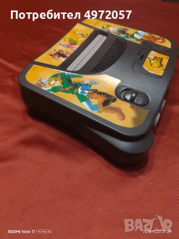 Nintendo 64 само конзолата, снимка 6 - Nintendo конзоли - 56585345