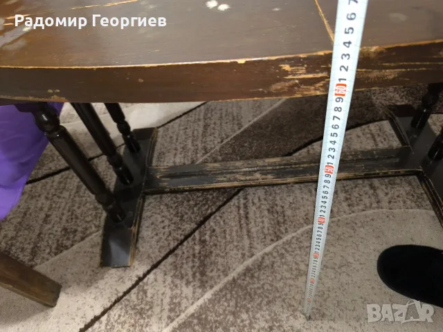 Разтегателна холна маса масивно дърво , снимка 6 - Маси - 56587539