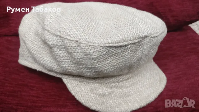 Малка шапка от лен, снимка 2 - Шапки - 56717592