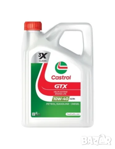 Моторно масло CASTROL GTX 10W-40 A3/B4 4 л