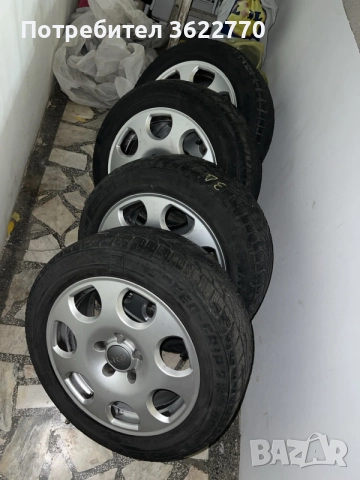 Джанти с зимни гуми Audi 