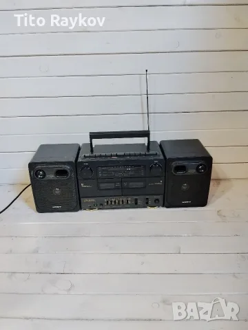 Ретро радио касетофон Sony CFS-W430L с отделящи се тонколони (Boombox)