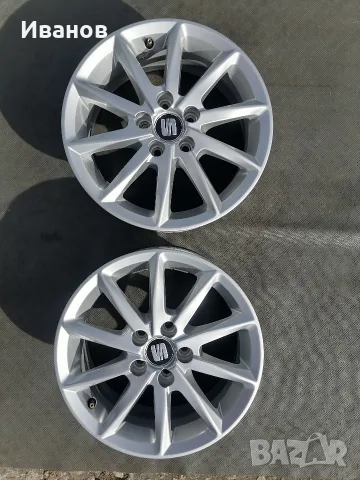 два броя джанти 15" 5х100  оригинални Seat 