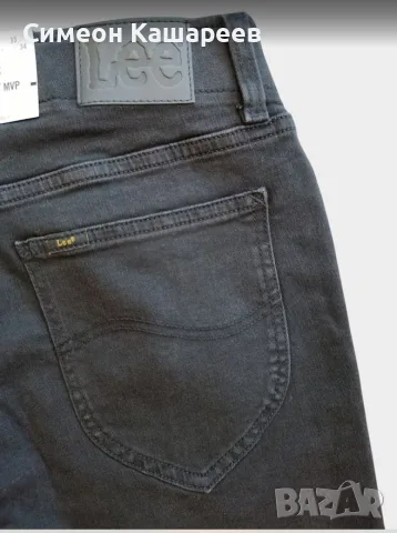 Мъжки дънки Lee Slim Fit MVP, Черен, снимка 3 - Дънки - 56708573