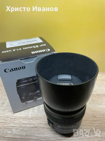 Обектив Canon EF 85mm f1.8, снимка 2 - Обективи и филтри - 56590448