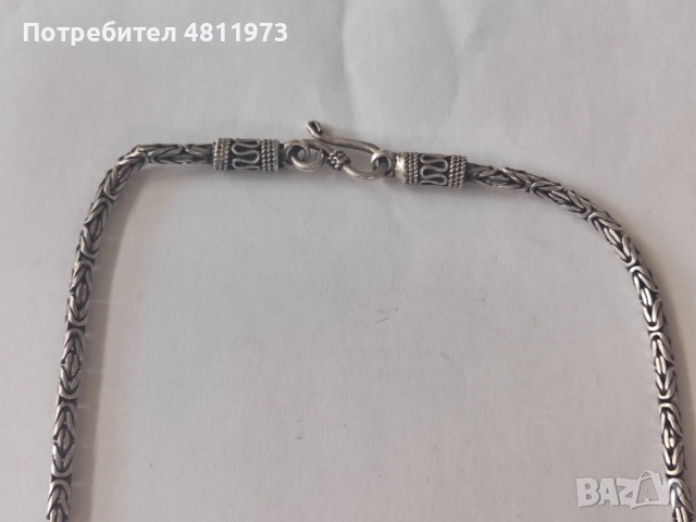 Сребърна верижка 925, снимка 2 - Колиета, медальони, синджири - 55441014