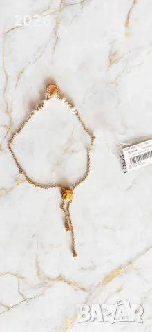 Tous- Оригинална гривна 925 сребро с 18K злато и перли - НОВА с етикет