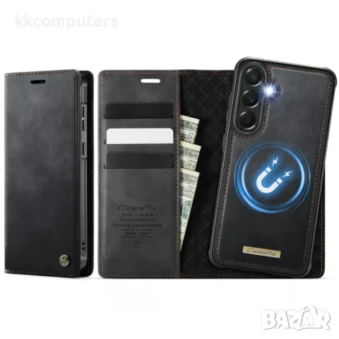Калъф CaseMe C49 за Samsung Galaxy S26 FE 5G с Отделящ се RFID Портфейл, Стойка и Скрийн Протектор –